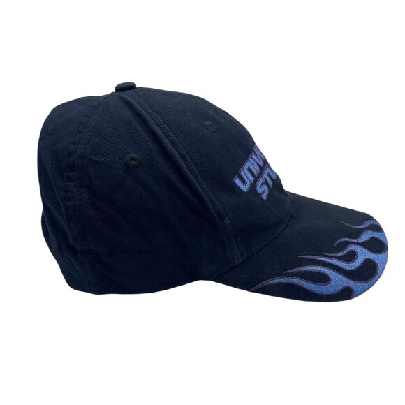 Vintage Universal Studios Blue Flame Lightning Strapback Hat - Picture 3 of 5